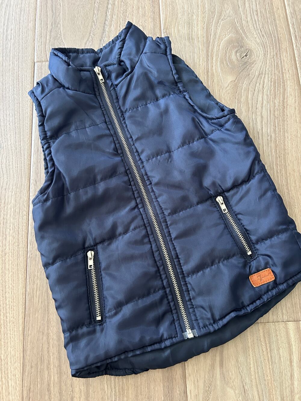 Seven for All Mankind Navy Blue Puffer Vest, Size 3T